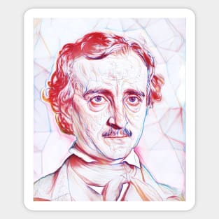 Edgar Allan Poe Portrait | Edgar Allan Poe Artwork Sticker